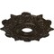 Ekena Millwork Preston Ceiling Medallion (Fits Canopies up to 4"), Hnd-Painted Stone Hearth, 17 1/2"OD x 4"ID x 1"P CM17PRSHF - alternate 3